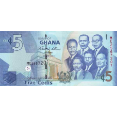 P38b Ghana - 5 Cedis Year 2010